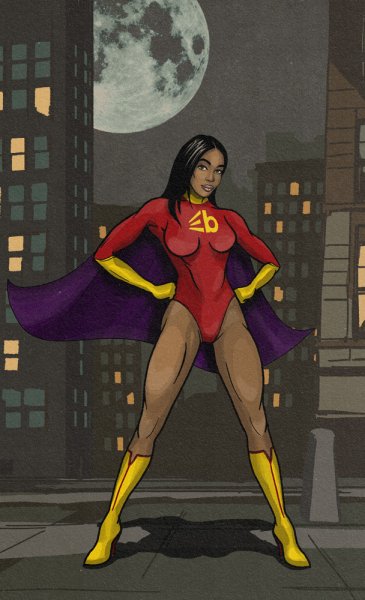 Naomi Campbell Superhero Character