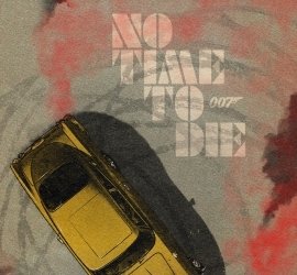 James Bond 007 No Time To Die Movie Poster Illustrations in Retro Comic Style