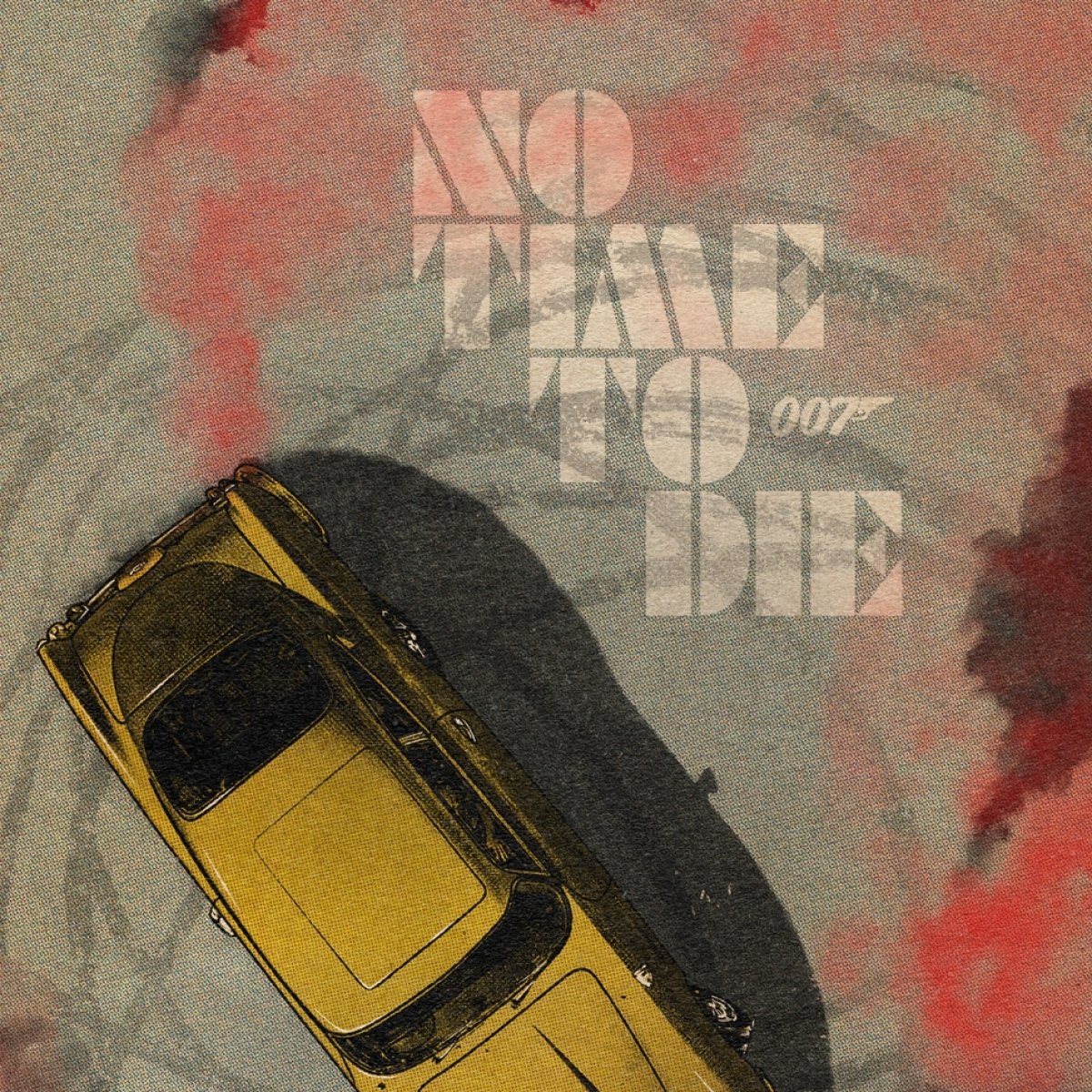 James Bond 007 No Time To Die Movie Poster Illustrations in Retro Comic Style