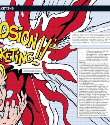 Marketing Magazine Editorial Illustration – Roy Litchtenstein Style