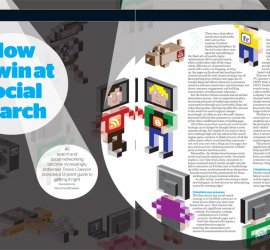 Social Media & Search Illustration for Marketing Magazine