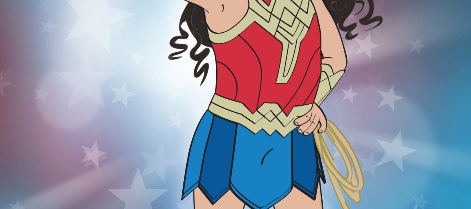 Wonder Woman Children’s Character Style Illustration