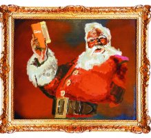 Christmas Santa Illustration for Clinton Cards Retail