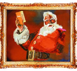 Christmas Santa Illustration for Clinton Cards Retail