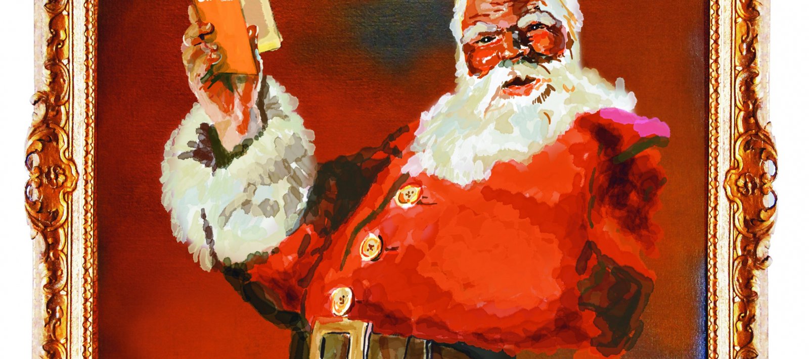 Christmas Santa Illustration for Clinton Cards Retail