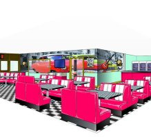 Retro American Diner Visualisation
