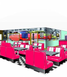 Retro American Diner Visualisation