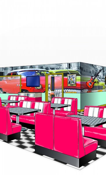 Retro American Diner Visualisation