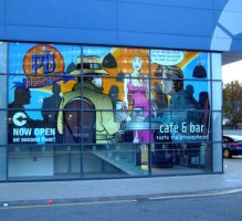 ITFC Cafe Window Display Illustration