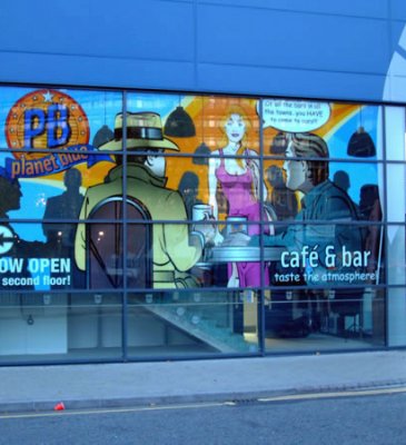 ITFC Cafe Window Display Illustration