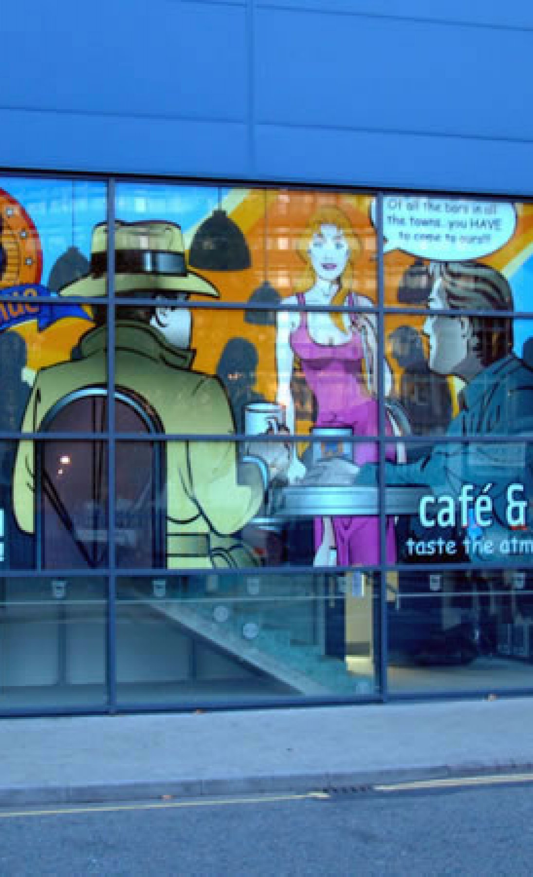 ITFC Cafe Window Display Illustration